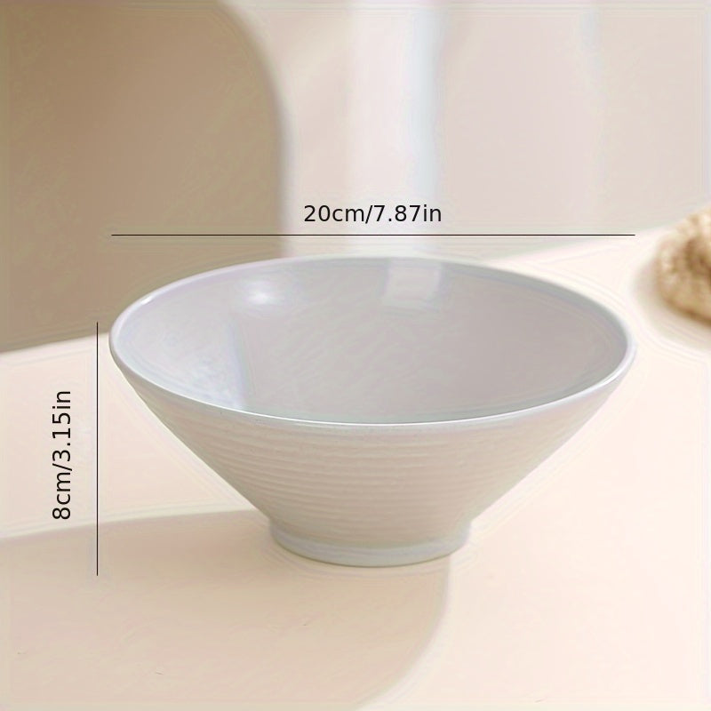 Set of 1 or 4 durable 8-inch Lamian Noodles bowls, 35oz capacity, safe for microwave and dishwasher, versatile for noodles, grains, and snacks in various colors.