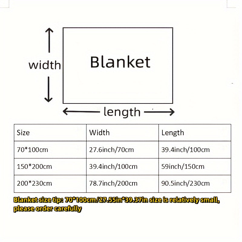 Cozy Flannel Fleece Blanket - Perfect for Sofa, Bed, Car, Office, or Pet - Contemporary Style - Soft and Warm Throw - Ideal for Birthdays, Christmas, Parties, or Holiday Gifts - Suitable for All Seasons - Made of Woven Polyester - Lightweight 140-160g -