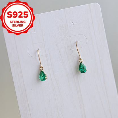 Elegant and simple stylish earrings made with hypoallergenic S925 silver. Featuring a French court style, these luxurious and classical earrings are finished with versatile ear hooks that boast a drop-shaped design for added charm. Perfect for those with