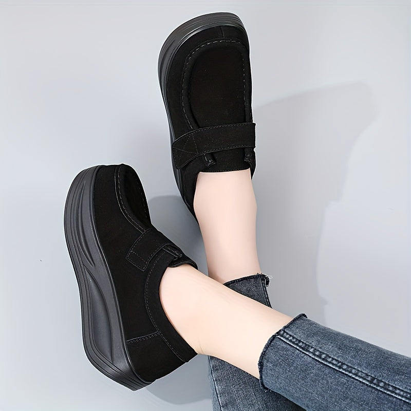 Women's trendy loafers with platform soft sole for comfortable daily wear.