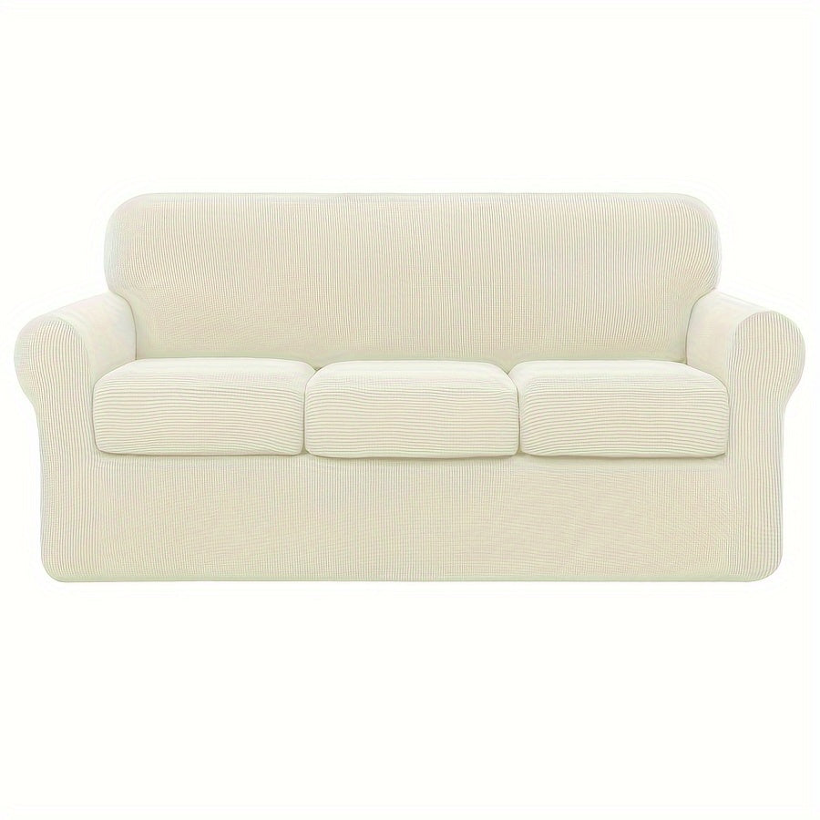 Soft sofa cover sets for bedroom, office, living room, or home decor. Available in 2, 3, or 4 piece sets. Stretchable and protective for couches and furniture.