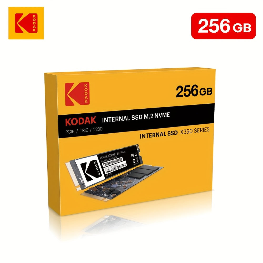 Kodak SSD M2 NVME solid state drive, available in 1TB, 512GB, and 256GB with reading speed up to 2000MB/s for laptops and desktops.