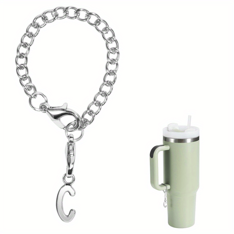 1-pc letter charm accessory for tumblers and water bottles.