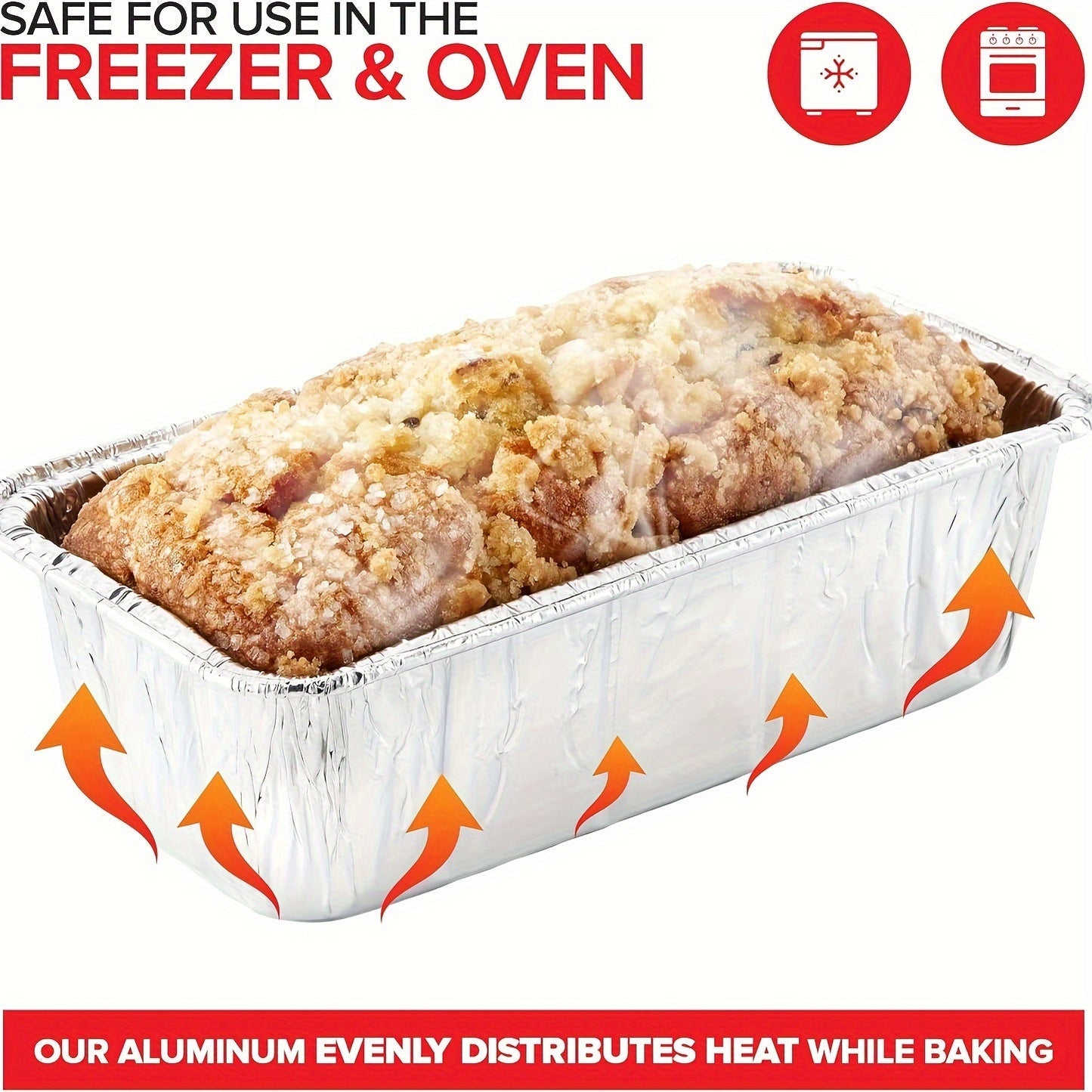 30 pieces of disposable foil loaf pans weighing 907.18g each, measuring 21.59x11.43cm. These bread pans double as food storage containers and take out boxes, ideal for baking bread and street treats.