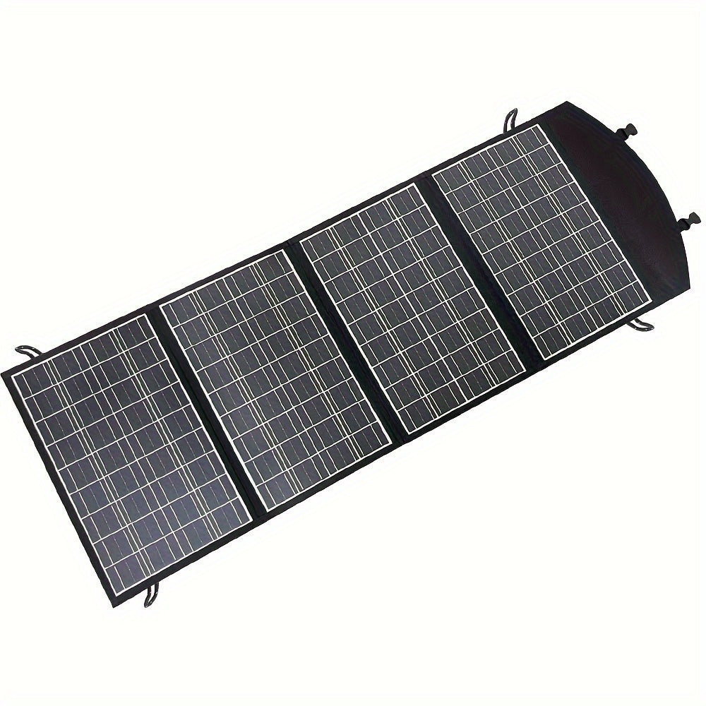 Portable 60W Solar Charger with Dual USB Fast Charging for Phones & Tablets, Foldable design, Outputs of 5V/3A, 9V/2A, 12V/1.5A