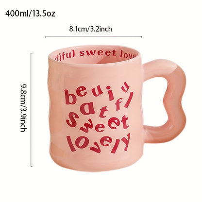 WhimsyCraft Cartoon Ceramic Mug - Ideal Birthday Gift, Dishwasher Safe, Insulated and Reusable