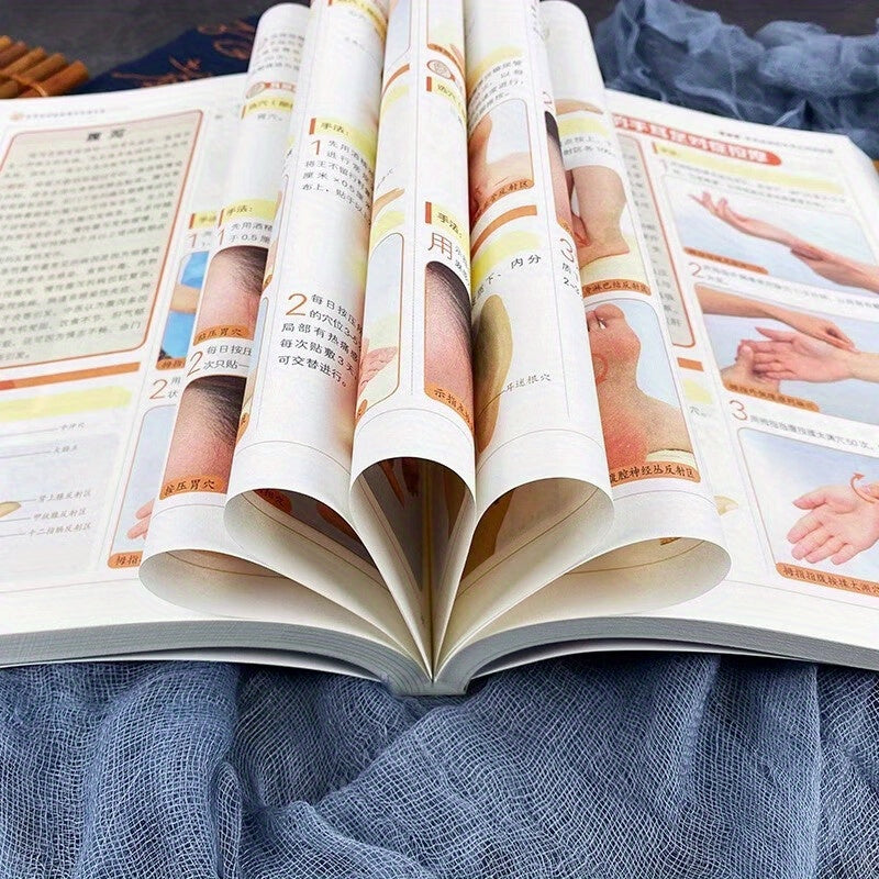 Chinese Version of Reflexology Massage Guide for Hands, Ears, and Feet to Prevent Illness. Covers Basic Theories, Precautions, and Methods for Common Ailments.