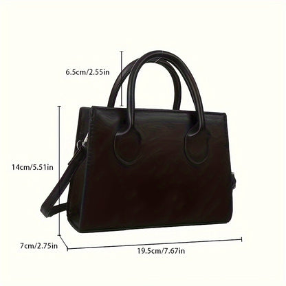 Mini square handbag for women, versatile for casual and formal occasions, with zipper closure and adjustable shoulder strap.