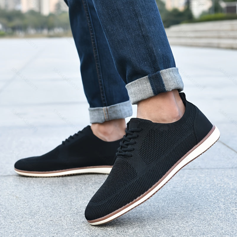 VANWEIR Men's Casual Sneakers with Lightweight Slip-On Design, Ideal for Golf and Outdoor Activities in All Seasons, Featuring Fabric Upper and TPR Sole for Comfort and Durability.