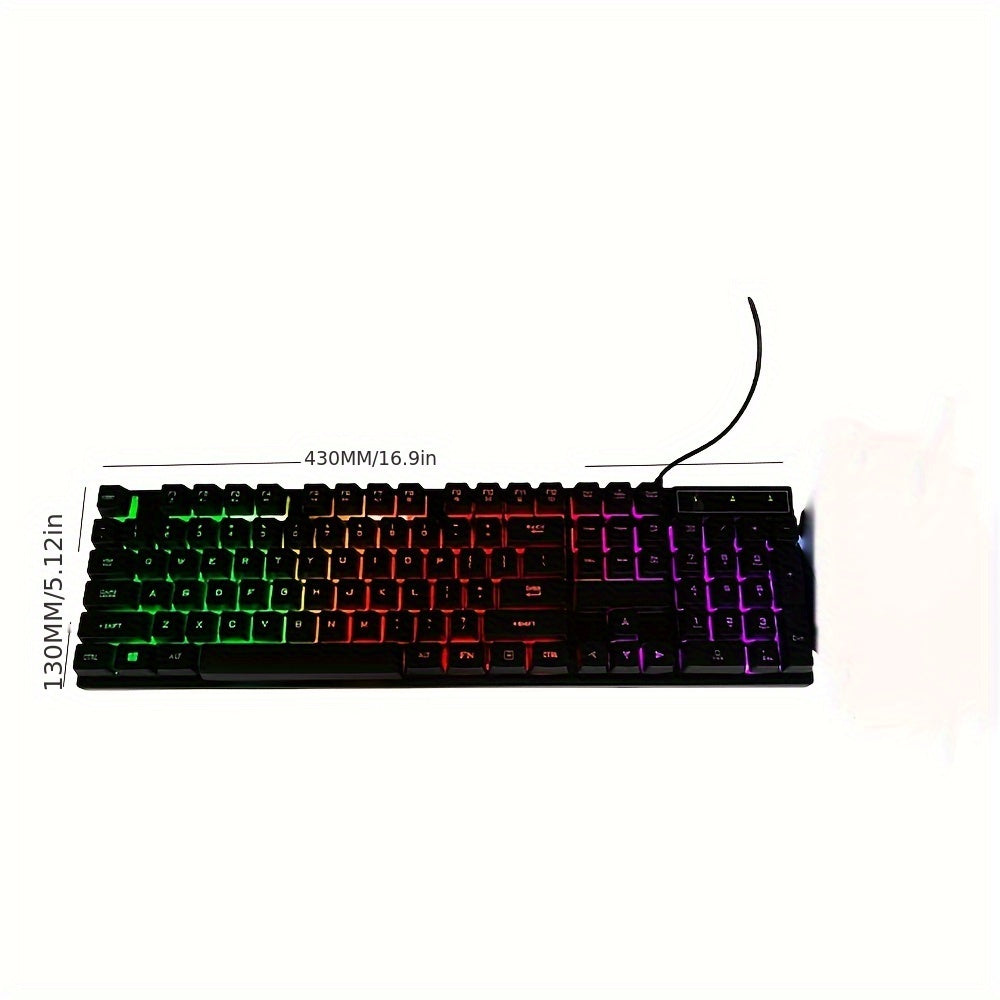 Luminous mechanical feel office gaming keyboard