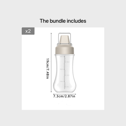 Plastic squeeze bottle for sauces - hand wash only, PVC free, food-grade kitchen dispenser for condiments like salad dressing, ketchup, honey, and jam. Ideal for home use.