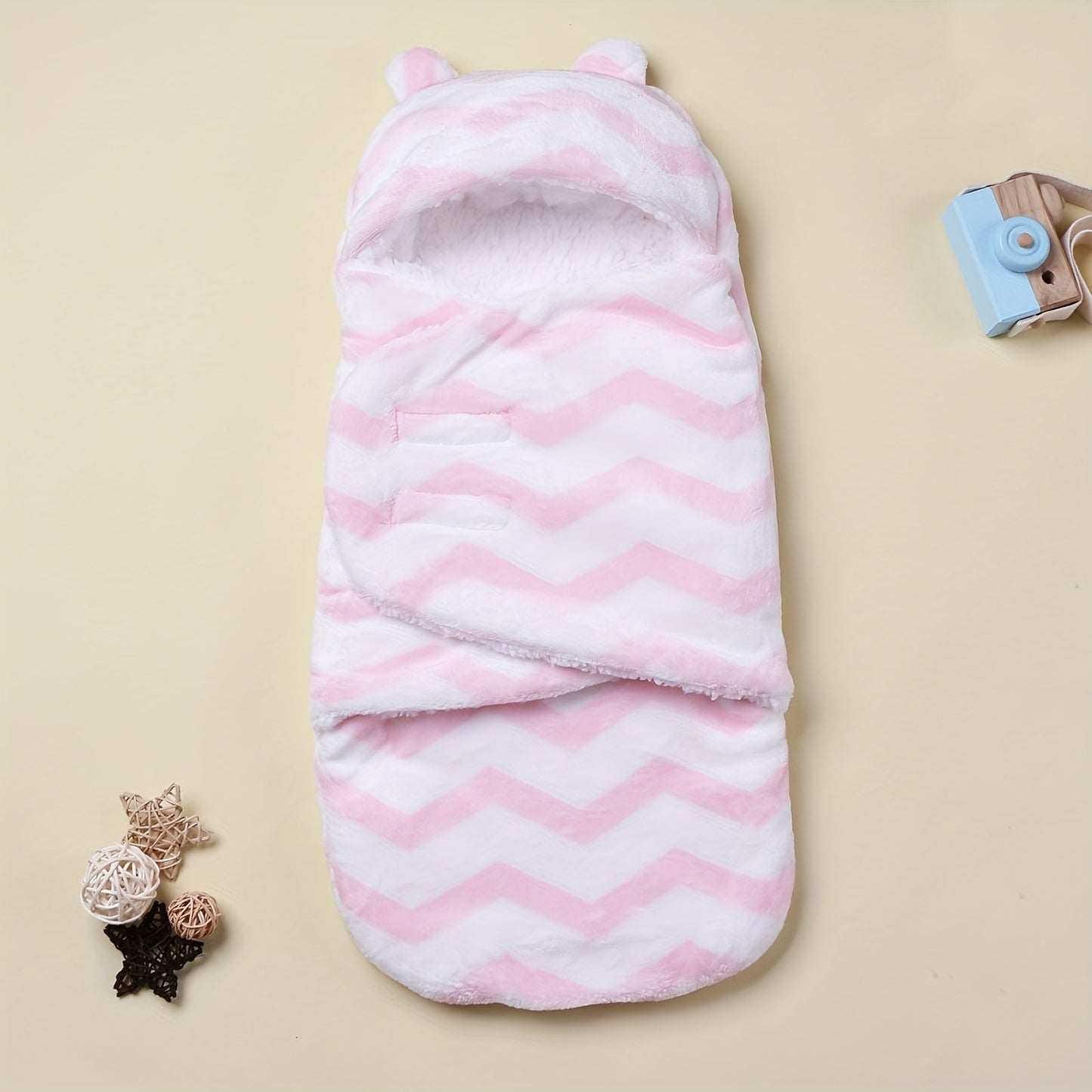 Newborn Flannel Thickened Soft Swaddling Blanket - 1 piece Baby Wrap