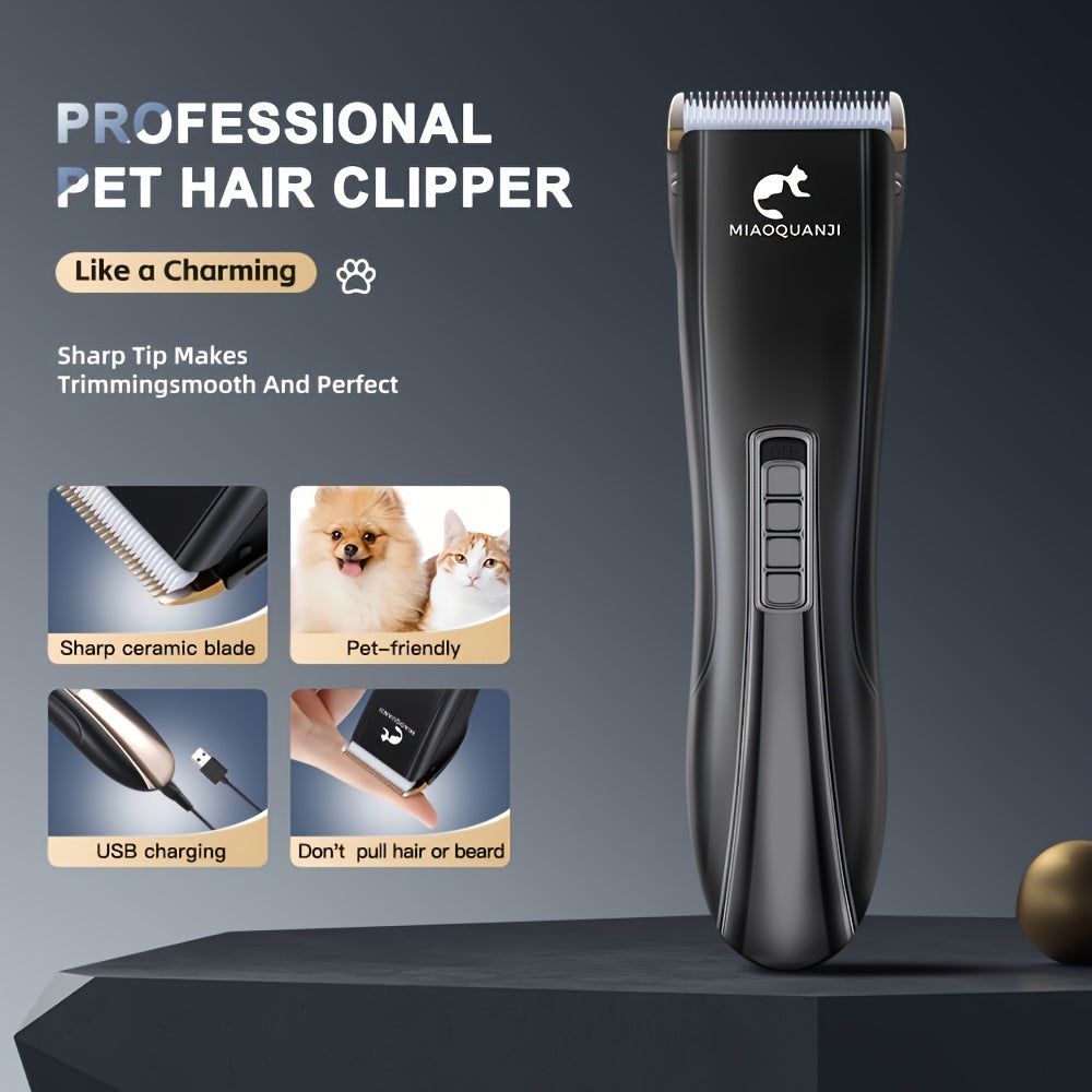 USB Charging Electric Pet Hair Clipper for Dogs and Cats