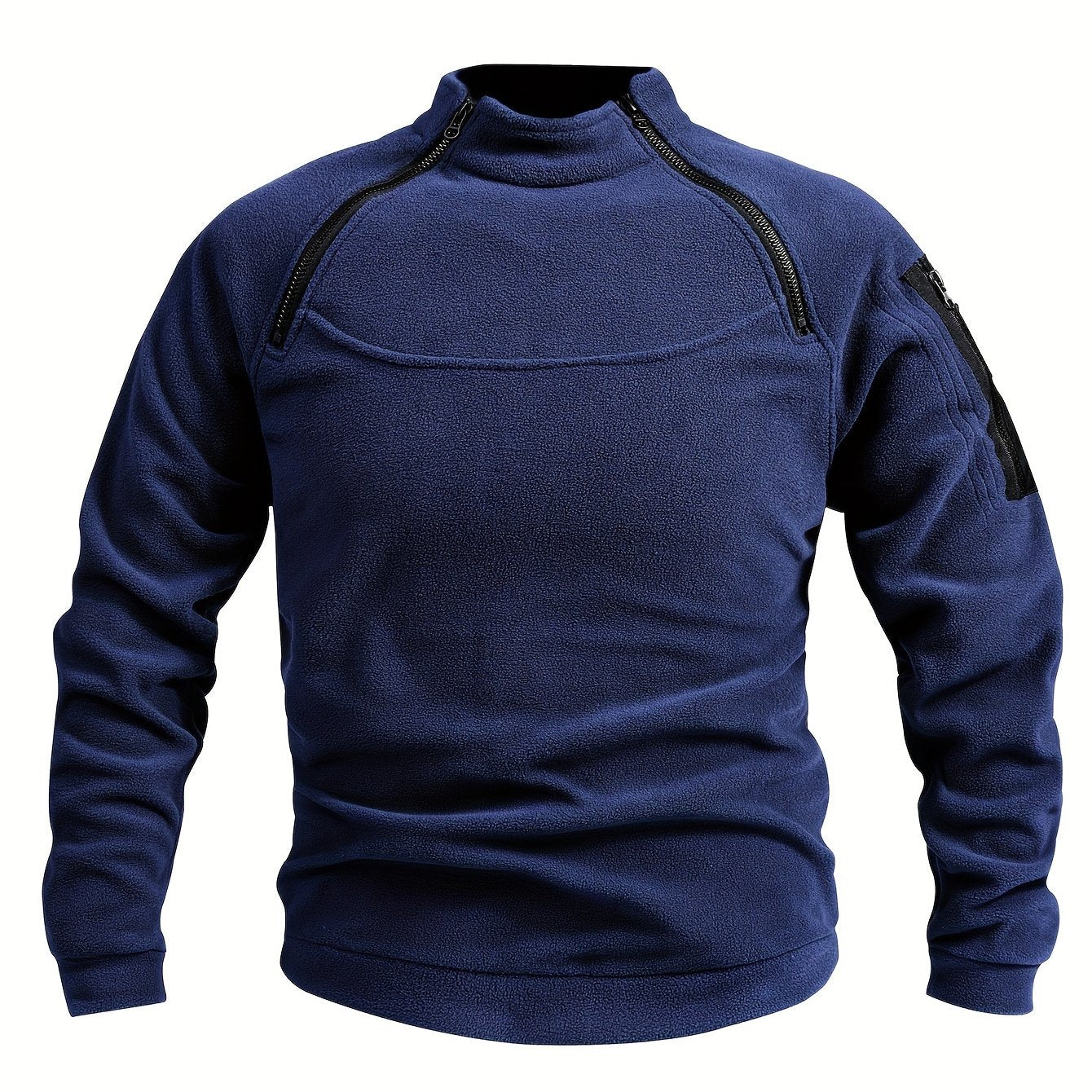 Men's cozy fleece sweatshirt for cold weather.