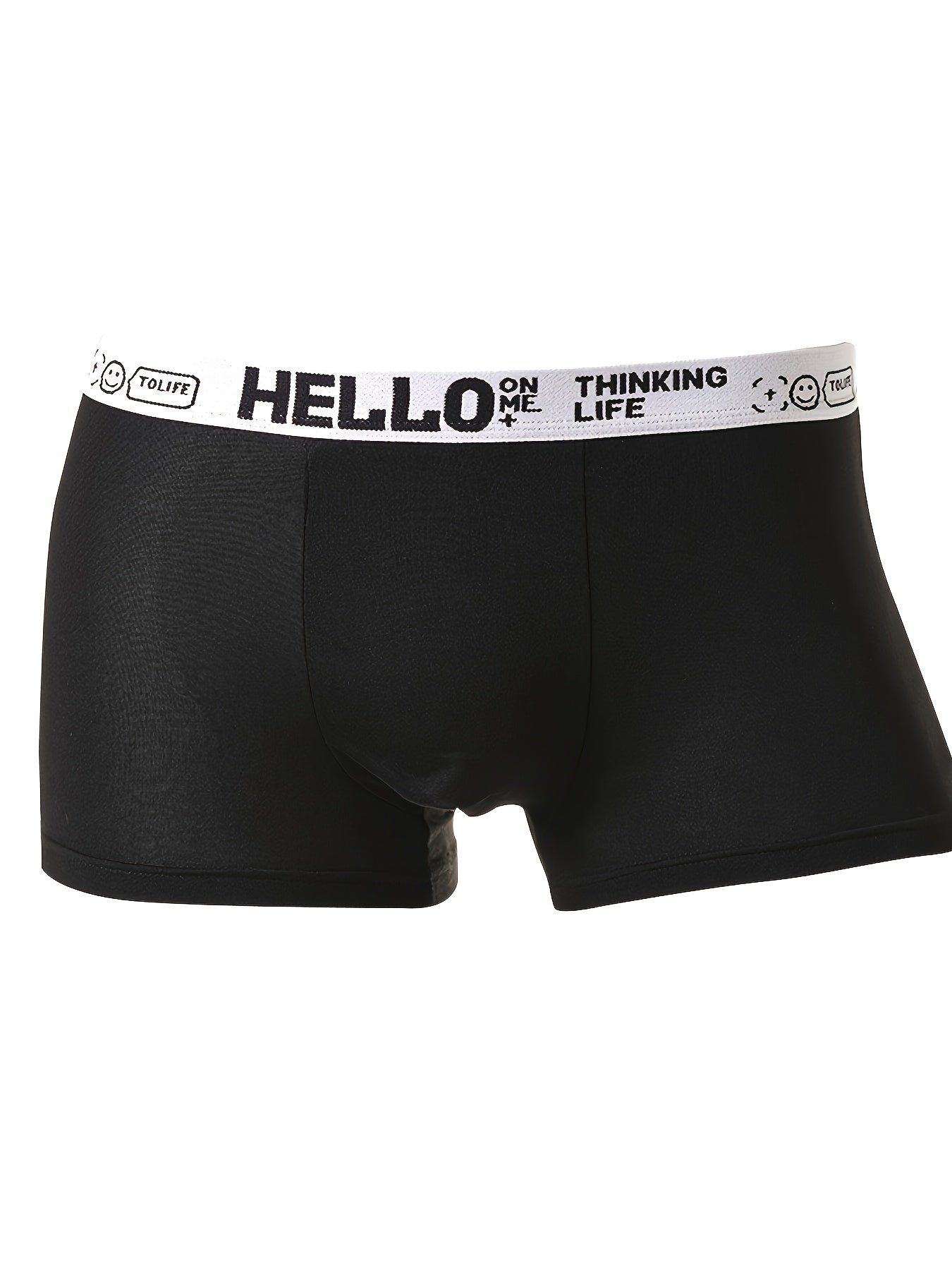 Men's cotton underpants with medium elasticity and flat corners, in a large size.