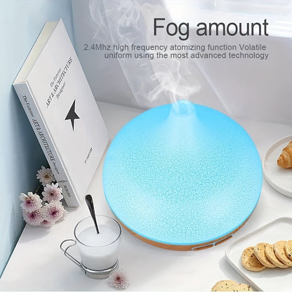 550ml Ultrasonic Aroma Diffuser with 7 LED Colors, USB Powered for Home or Office - Timer Function Oil Dispenser