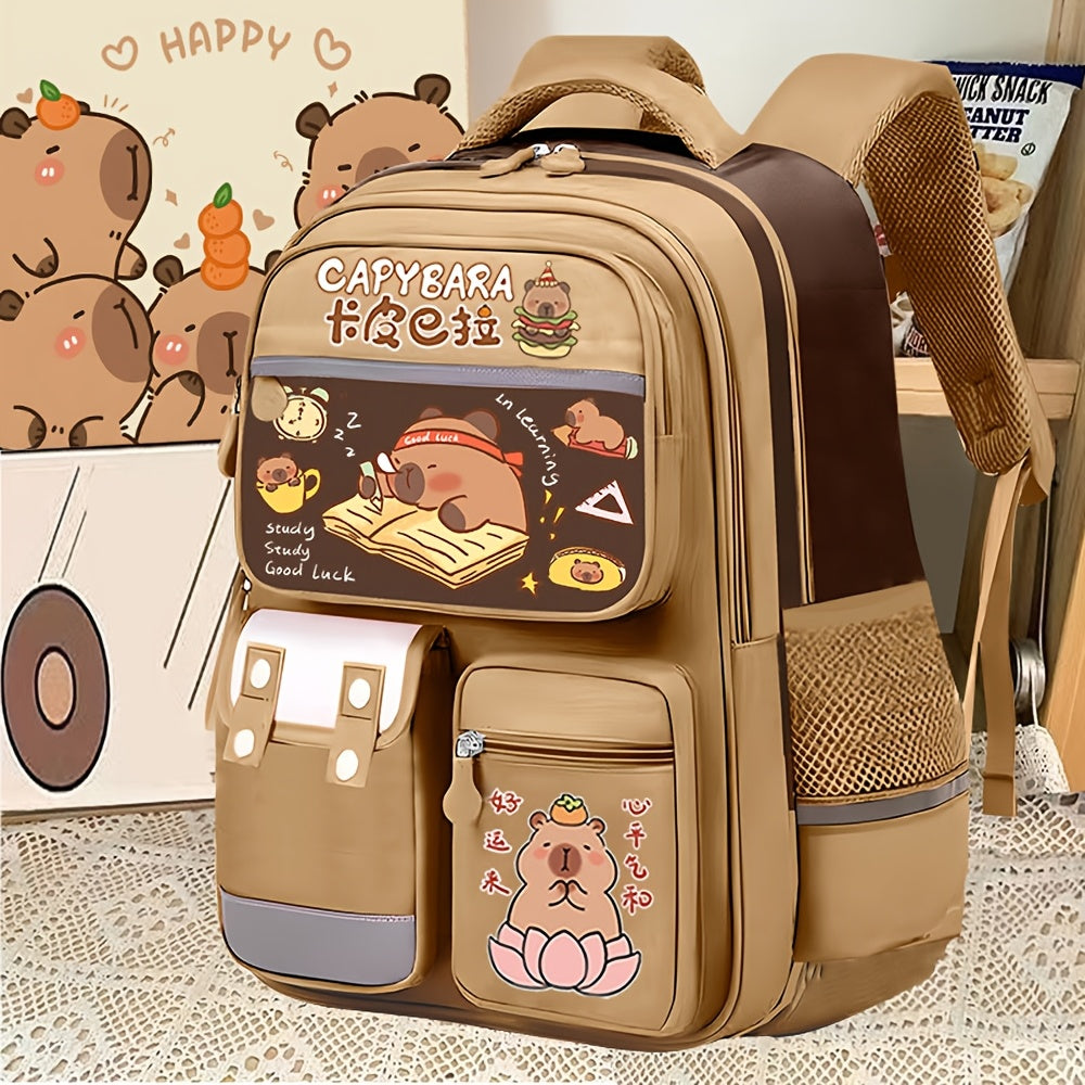 Girl student backpack set, 16 inches large school bag.