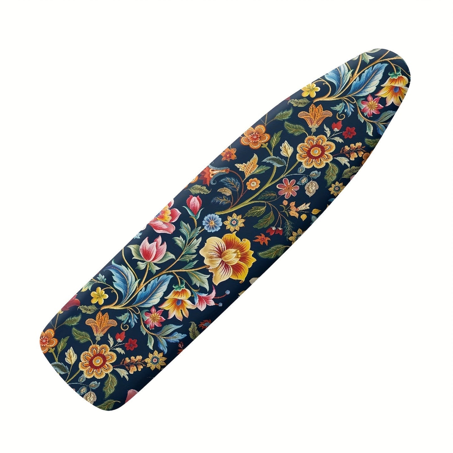 Retro Floral Ironing Board Cover with Stretchable Edge, Single Piece - Dust-Resistant Replacement Item for Household Ironing