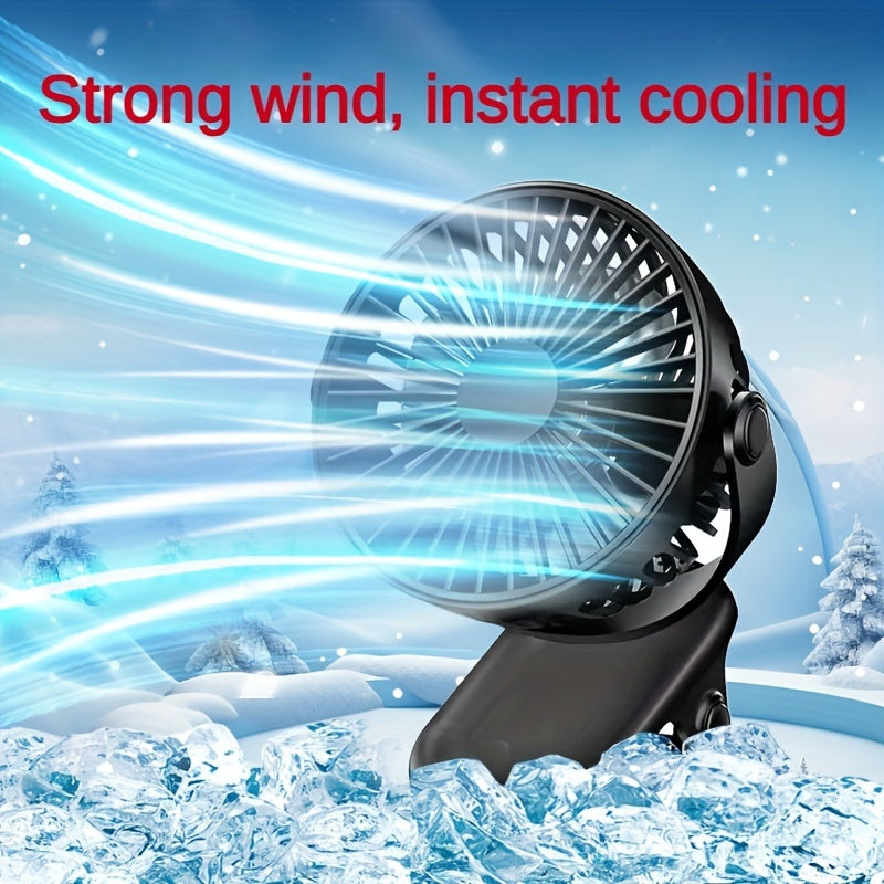 Get your hands on the latest Clip-on Small Fan USB Rechargeable Set, specially designed for students. This mini portable fan is perfect for classrooms, dormitories, and any other quiet environment. With a strong wind and durable design, this cool