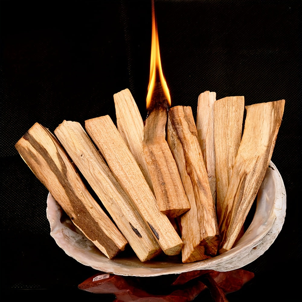 1 Bag of 22g Palo Santo Natural Incense Sticks for Cleansing and Meditation with Rustic Bag Design