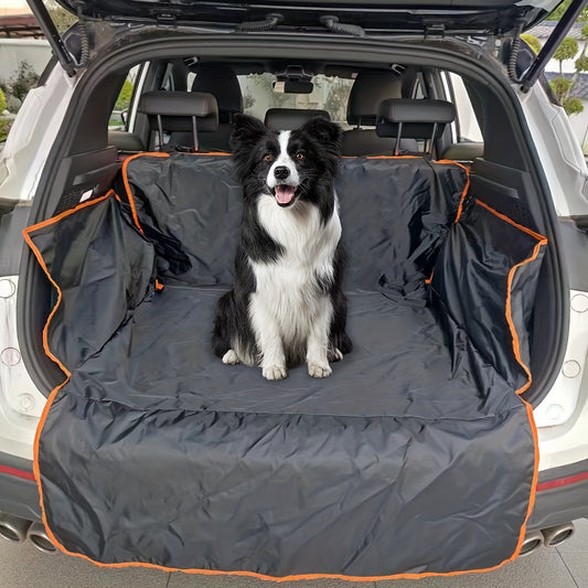 Waterproof SUV car trunk pet mat that is dirt-resistant and scratch-resistant.