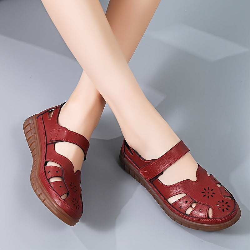 Women's slip-resistant wedge sandals for outdoor activities.