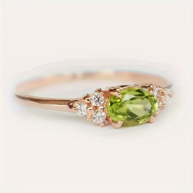 Timeless and sophisticated, this Peridot and zirconia 925 Silver Ring is the perfect accessory for women. Ideal for weddings, parties, and evening events, it is versatile and suitable for all occasions.