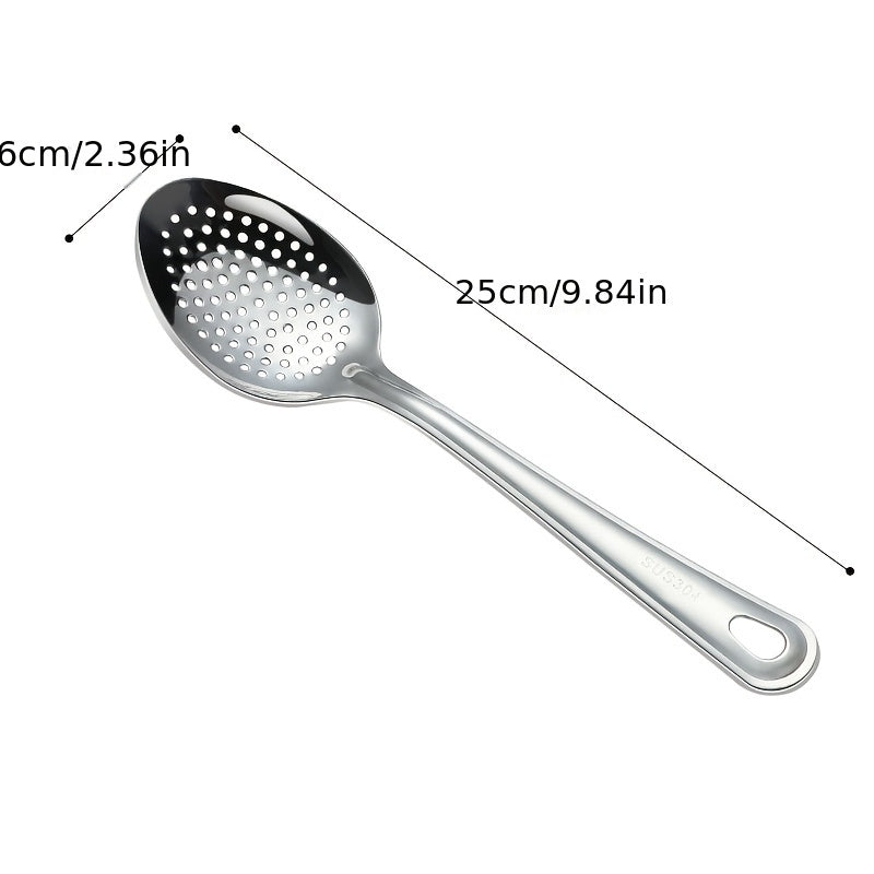 Premium stainless steel soup ladle for restaurant, buffet, and catering.