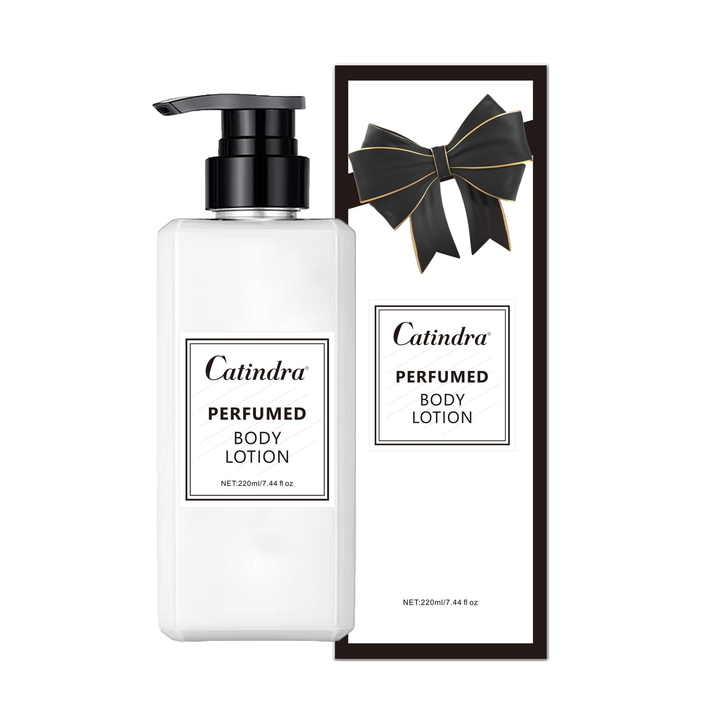 220ml perfumed body lotion for men and women, provides lasting fragrance and moisturizes skin.