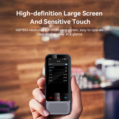 Портативный двуязычный переводчик с интерпретацией голоса и фотографий в реальном времени, поддерживающий 142 онлайн-языка и 19 оффлайн. Идеально подходит для путешествий, бизнеса и учебы.