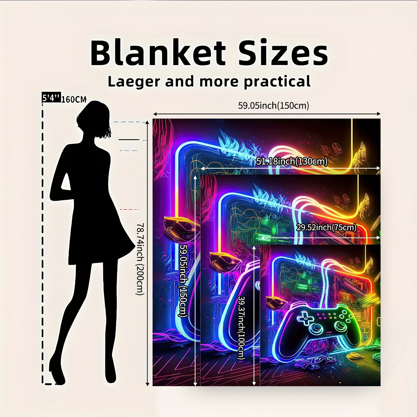 Get cozy with this versatile flannel throw blanket featuring a game controller design. Perfect for snuggling on the couch, wrapping up in bed, staying warm at the office, or keeping comfortable while camping. Makes a great all-season multi-use gift for