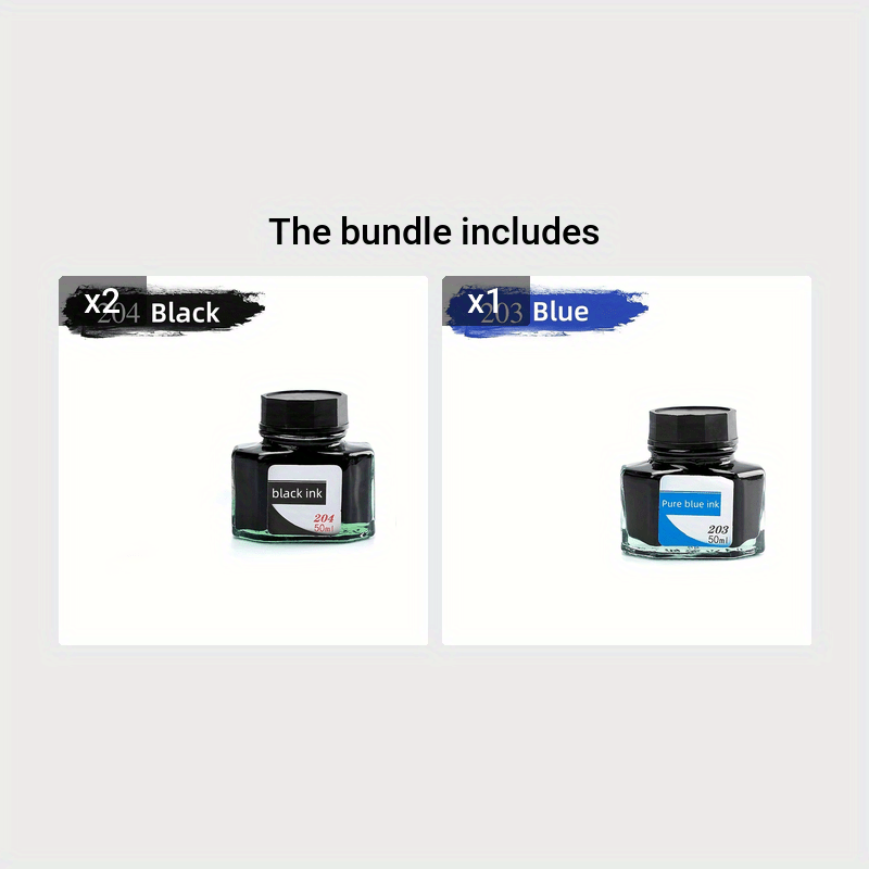 High-quality ink for smooth writing in black, blue, and red. Perfect for students and office use.