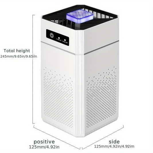 USB-Powered Air Purifier with 3 Odor Elimination Levels - Ideal for Home, Office, Bedroom, and Desktop.