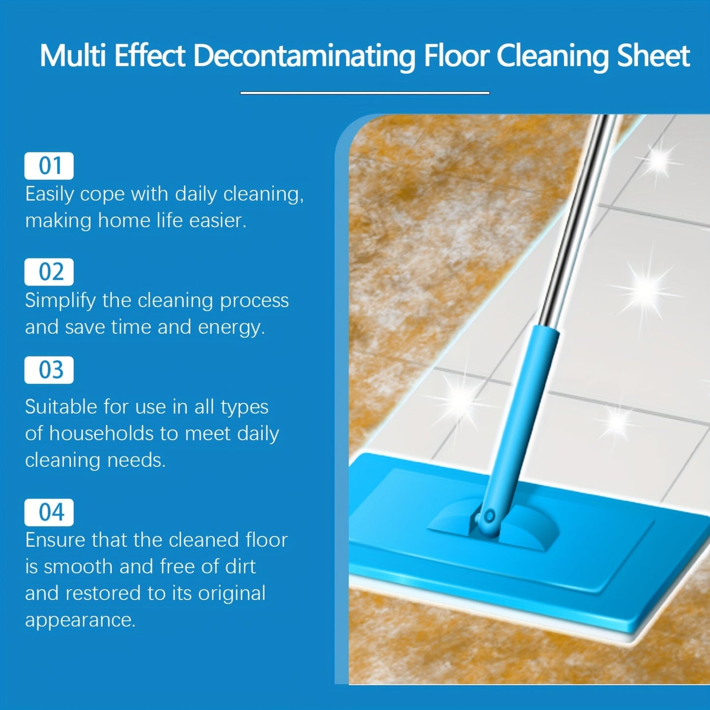 Introducing Multi-Functional Floor Cleaning Tablets - Say Goodbye to Stubborn Stains and Give Your Floors a Brand-New Look Every Day!