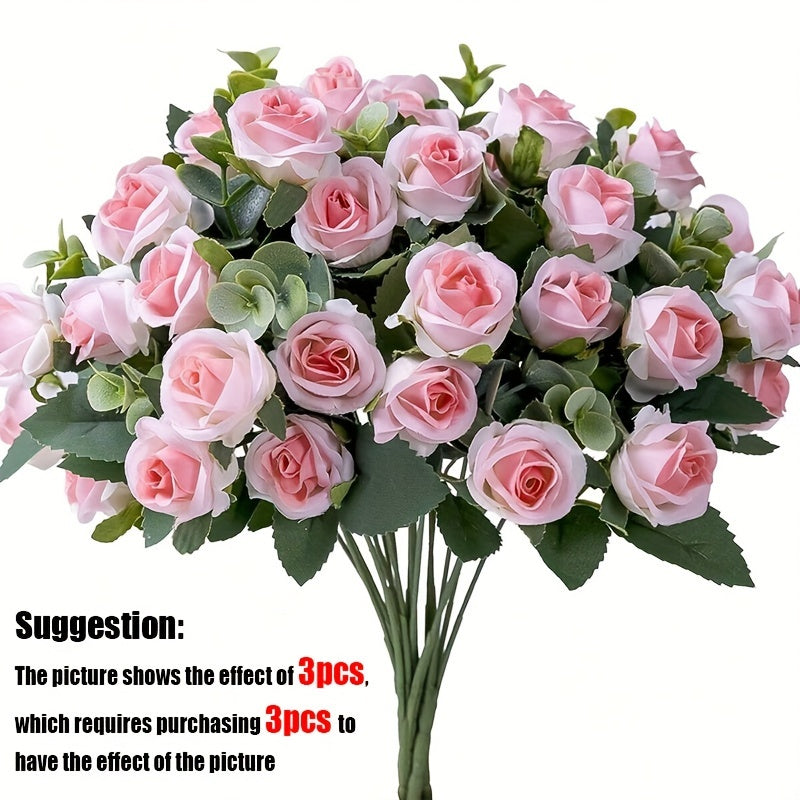 1 pc Artificial Flowers with 10 Heads, suitable for Valentine's Day, birthdays, weddings, and home décor.