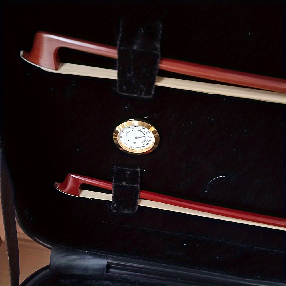 L&K Ultra Light Violin Box with Composite Brazed Square design, Waterproof, Wear-resistant, Air Checked, Password Lock, Music Bag, Hygrometer.