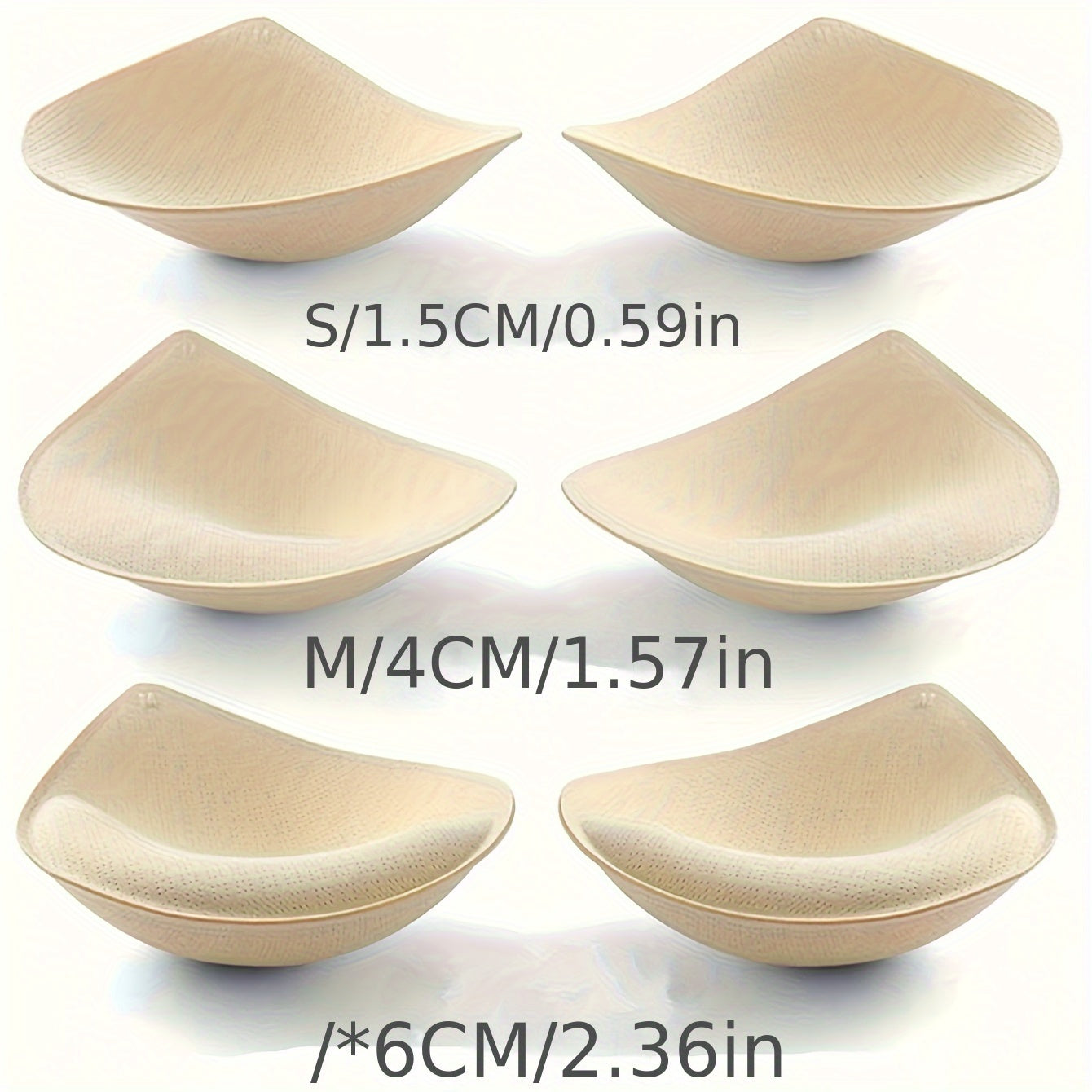 2 Thick Latex Bra Inserts: Soft, Reusable Pads for Sports Bras & Bikini Tops, Hand Washable