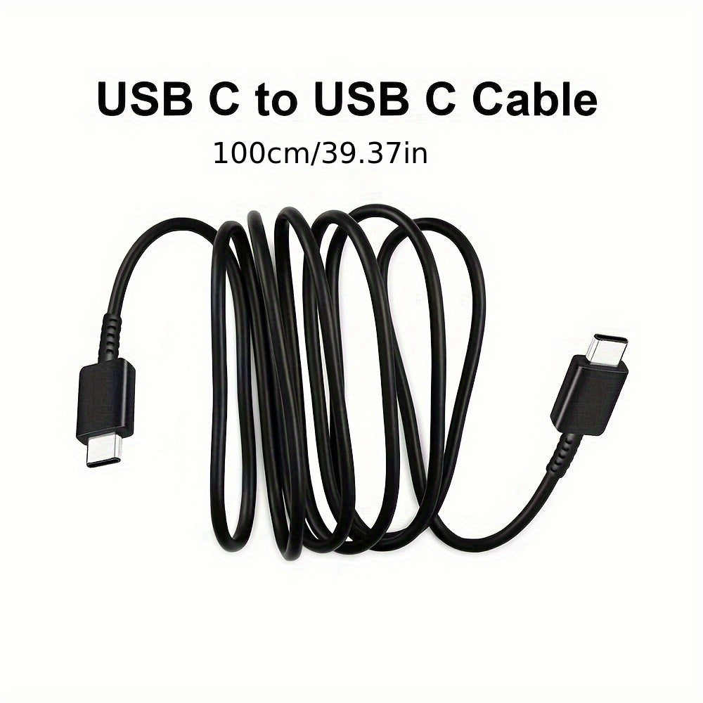 Зарядное устройство Samsung Быстрая зарядка 25W с USB C настенным зарядным устройством и кабелем Type C для Samsung/S23/S22/S21/S20/Ultra/Plus/FE, Note 20/10, A54/A53, iPhone15/16