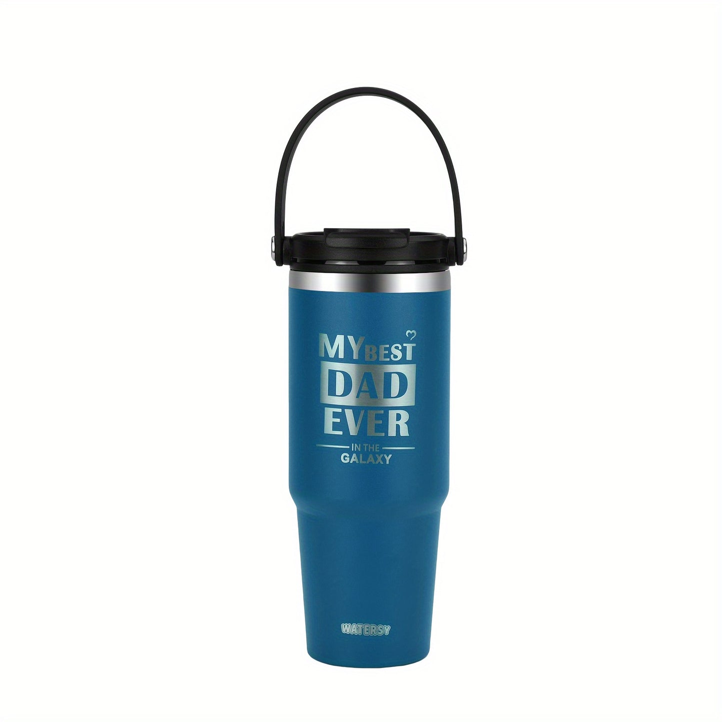 WTAERSY Insulated Water Bottle with Double Lid, 30oz/887ml, Stainless Steel, Reusable Tumbler Cup, Perfect Gift for Various Occasions.