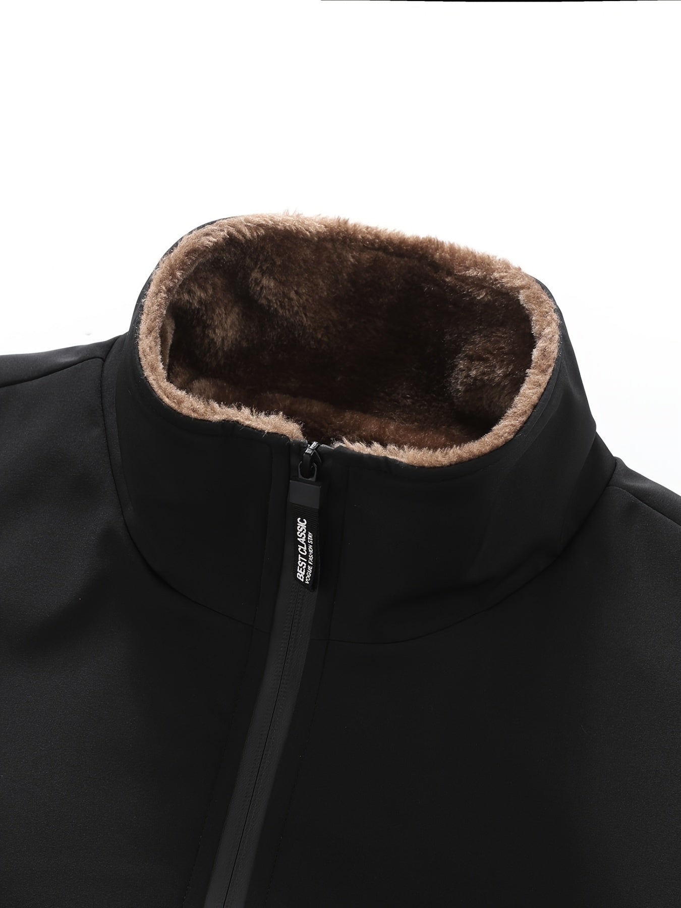 Men's Chic Padded Jacket with Stand Collar, Ideal for Fall and Winter