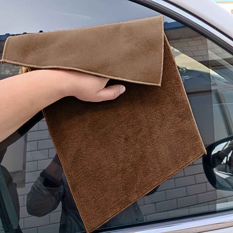 1 pc Ultra-Absorbent Microfiber Car Towel in 4 sizes (20x30cm to 60x30cm) for detailing, polishing, and cleaning. Ideal for vehicle paint, glass, faux leather seats, cushion storage bags.