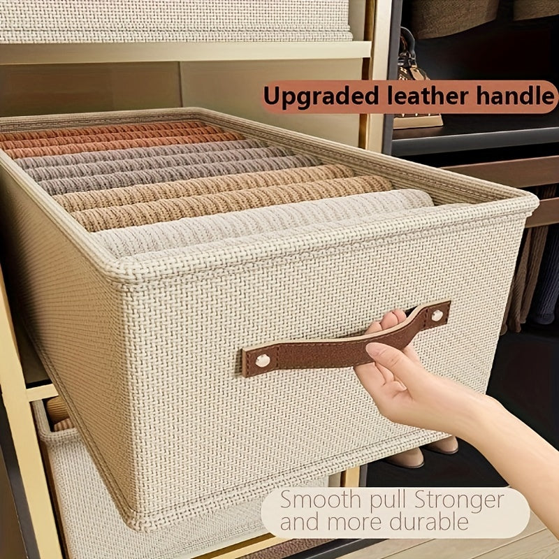 Modern Fabric Under-Bed Storage Organizer for Clothes, Rectangle Multipurpose Box with Easy Access for Home Organization - Non-Waterproof