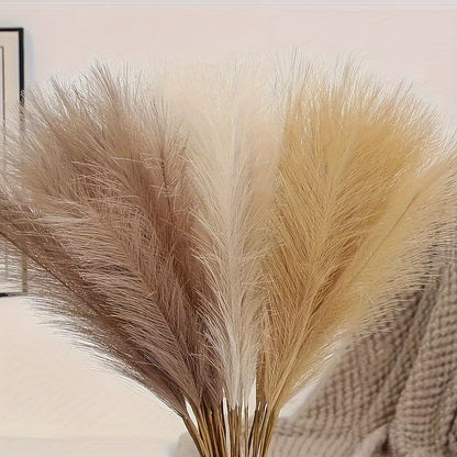 Set of 20 artificial pampas grass stems for home decor, weddings, and holidays. No container included.