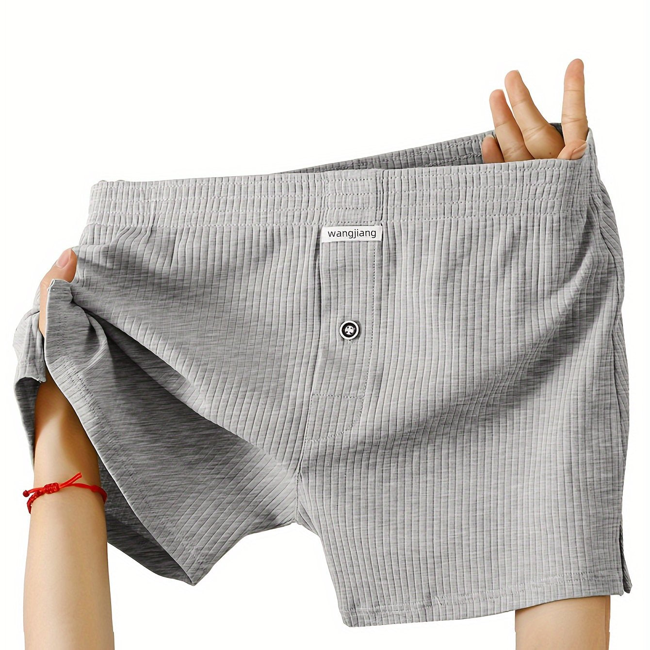 Cotton Button Fly Boxer Shorts for Men - Comfortable and Breathable, Ideal for Home or Sleepwear