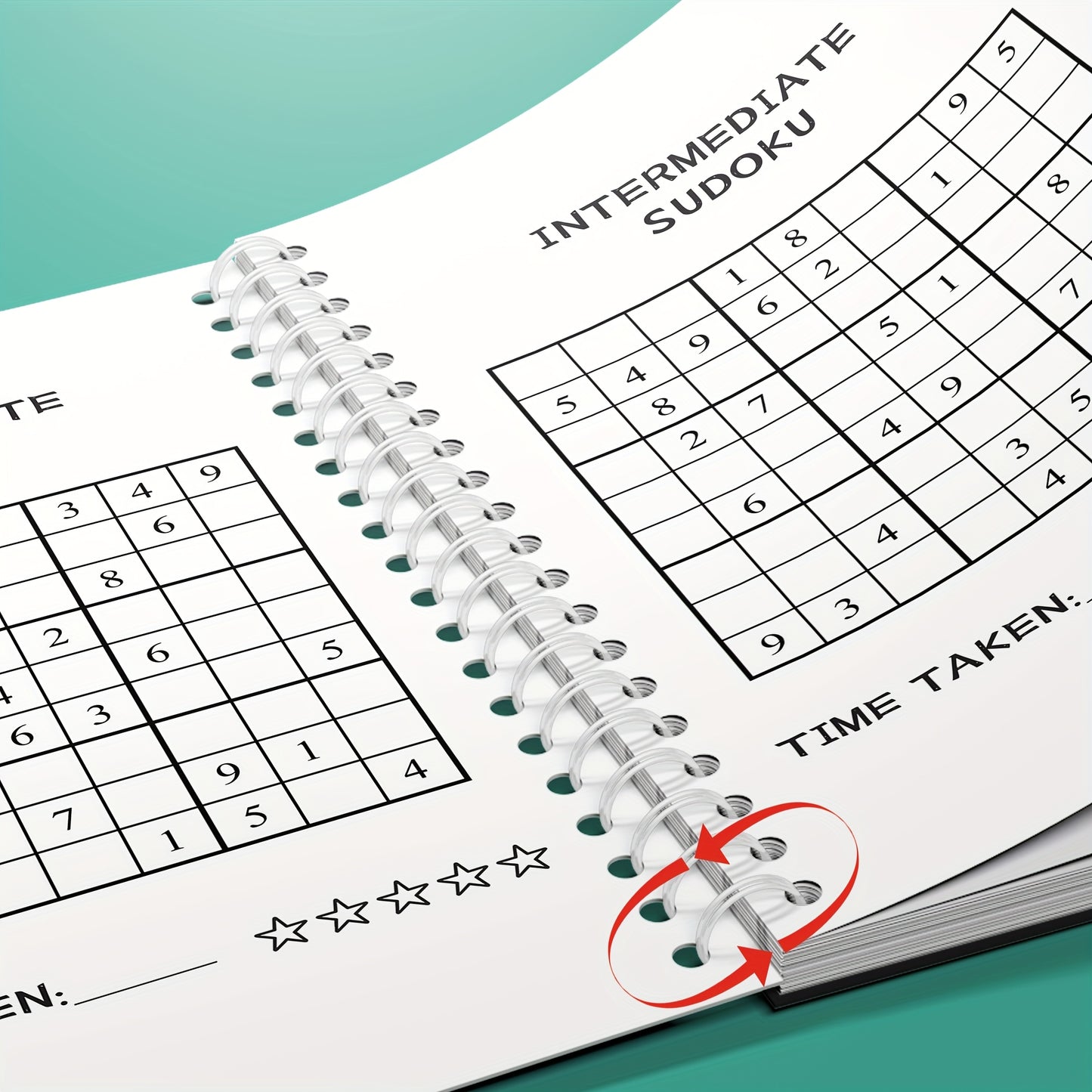 Sudoku book for ages 6-9, intermediate level brain teasers in English by Zhidian International (USA) LLC, 2024 edition