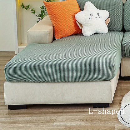 Anti-slip sofa cushion cover with elastic band for universal furniture protection in bedroom, office, and living room. Four seasons slipcover for comfortable and stylish seating.