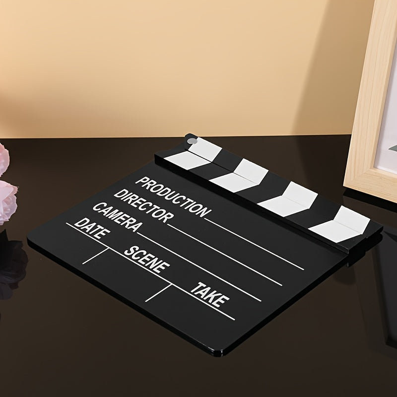 2D wooden clapboard for film directing, dimensions 7.08''x7.87''