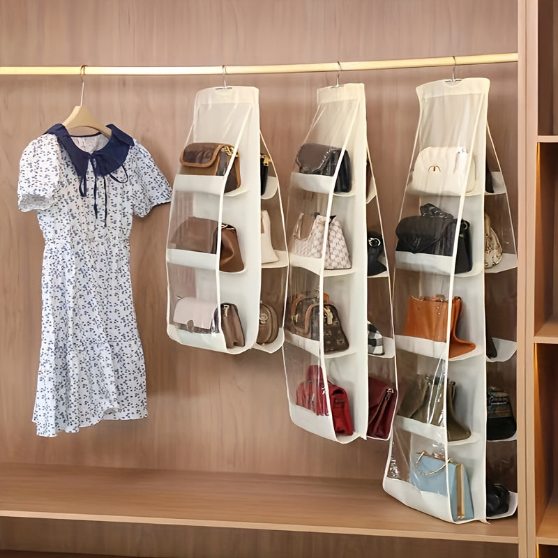 Wardrobe Hanging Bag; Dustproof Non-woven Storage; Multi-layer Household Sewing Storage