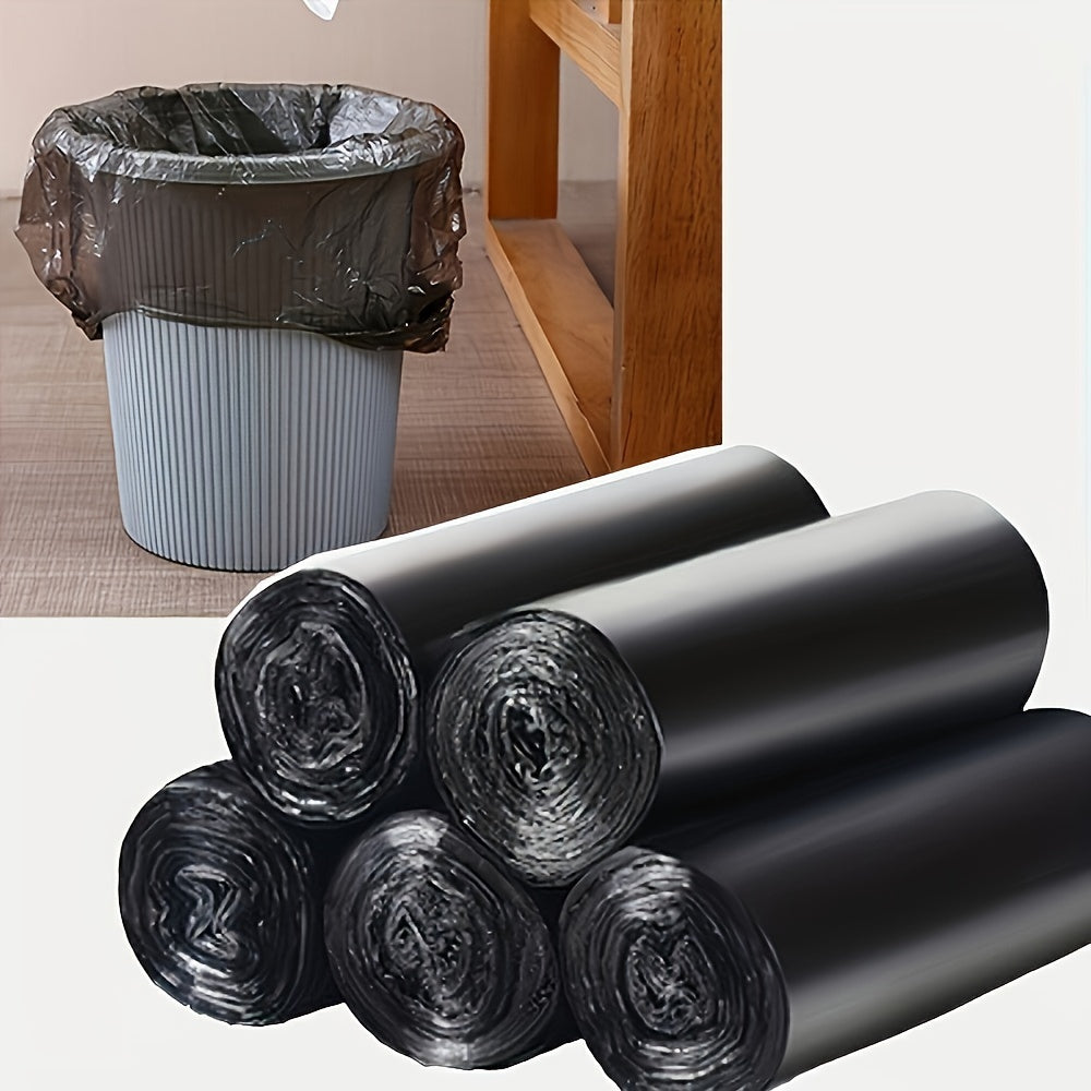 Get 100 pieces of cost-effective black garbage bags, each weighing 180g. Enjoy a special Christmas Halloween promotion price for these bags made from healthy and new materials. Perfect for use at home, in the office, or in the car, these bags are