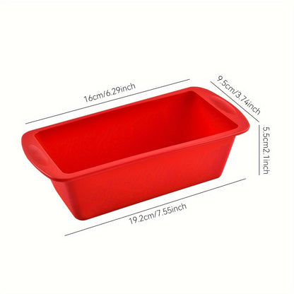 Set of 4 Silicone Loaf Pans for Baking Bread and Making Toast - Non-Stick Bakeware, Oven and Kitchen Accessories